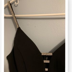 Black bodycon mini dress